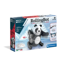 Clementoni- Science Museum Rolling Bot Panda Kit for Kids: Build Your Own Educational Robot Toy, Educational Stem Learning Kit (8+ Years)