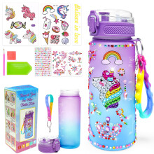 Eichhoo Kids Water Bottle Decoration: Unicorn Gifts for 5 6 4 7 8 Year Old Girls Toy Arts and Crafts for Kids Age 3-12 Diamond Painting Art Stickers