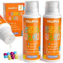 Nicpro 2 Pack Large Jigsaw Puzzle Glue 8oz / 240ml with Applicator, High Gloss & Quick Drying and Non-Toxic, Diamond Painting Sealer for Art Craft Pu