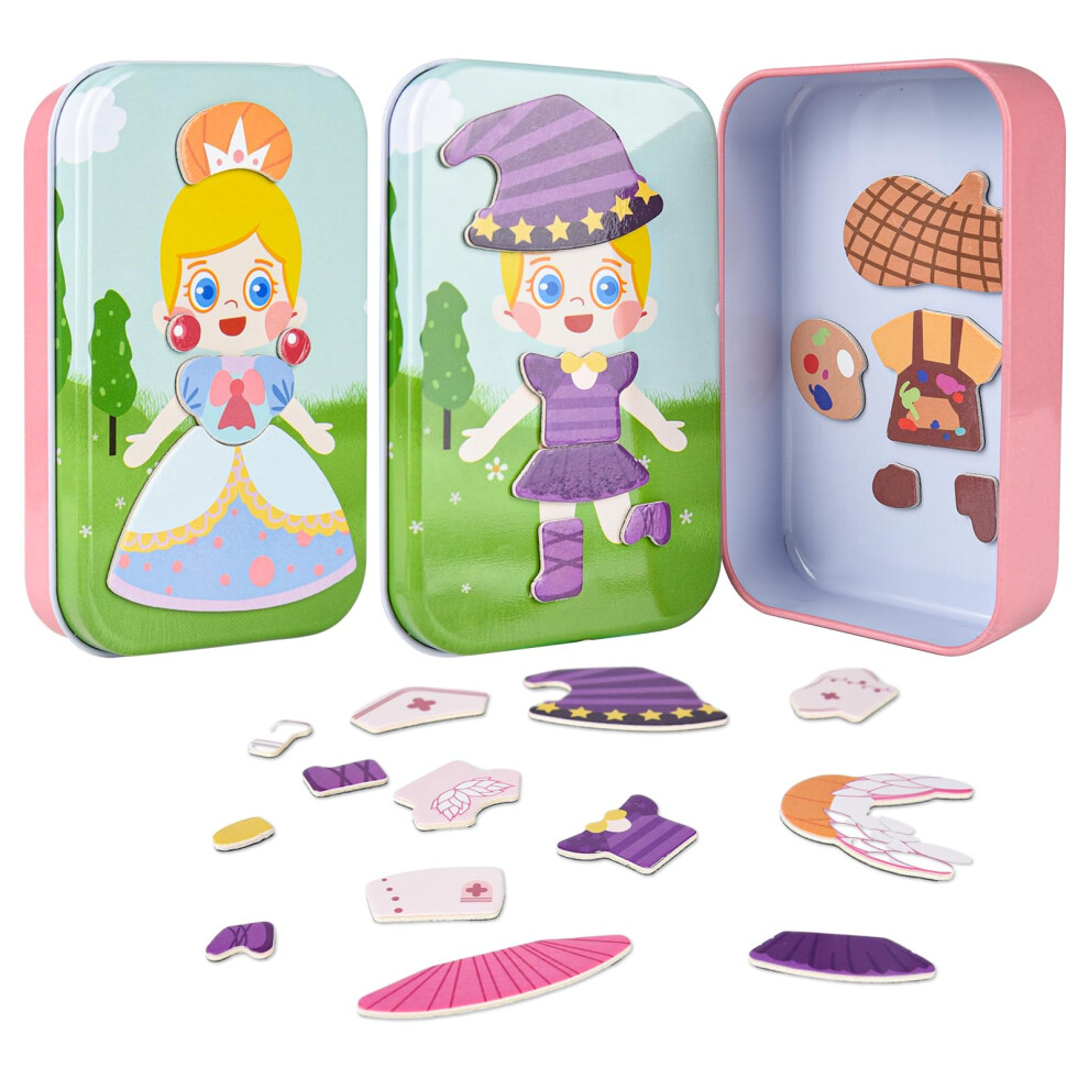 Photos - Other Toys ASTARON Magnetic Puzzle for Toddlers, 26 pcs Puzzles Portable Travel Toys for Kids, Plane Car Activities Educational Learnin