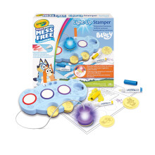 CRAYOLA Bluey Color Wonder Magic Light-Up Stamper | Includes 10 Bluey Stamps, 3 Markers, Stickers & 18 Colouring Pages | Magic Colouring Fun for Kids