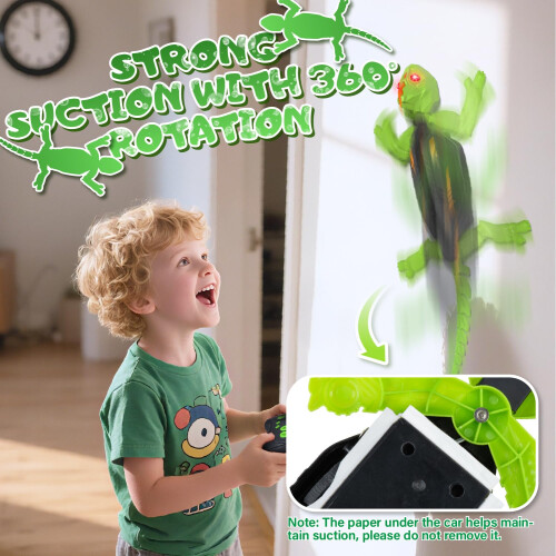 Wall Climbing Gecko Rechargeable Wall Crawler Chameleon RC Robot Crawls 1