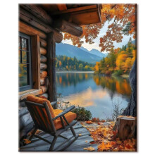 77iiAii Paint by Numbers Kits for Adults, Painting by Number Kits On Canvas - DIY Color Oil Painting Acrylic Paints, Home Wall Decor 16x20inch Wrinkl
