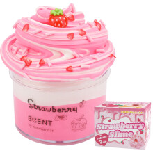Strawberry Butter Slime, 7 oz. Scented Slime Kit, Kids Toys Squishy Sensory Toy Cute Stuff for Girls Boys, Teenage Girl Birthday Gifts, Party Favors