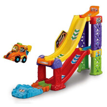 VTech Toot-Toot Drivers 3-in-1 Raceway, Toy Car racing Track for Boys and Girls, Car Tracks for Kids with Lights and Sounds, Musical Toy Race Track f