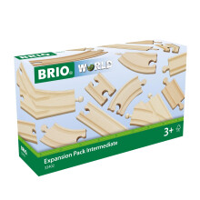 BRIO World Expansion Pack - Intermediate Wooden Train Track for Kids Age 3 Years Up - Compatible with all BRIO Railway Sets & Accessories