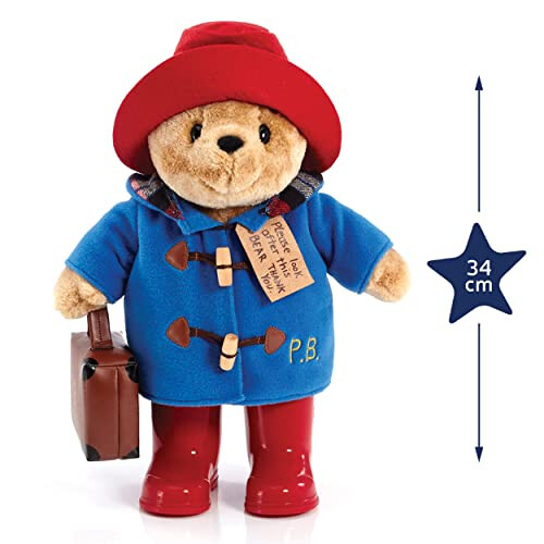 Rainbow Designs Classic Paddington Bear with Boots and Suitcase 36cm 1