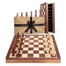 Jaques of London Wooden Chess Set | Folding Chess Board & Pieces | 11" Chess Set for Adults & Kids | Luxury Traditional Chess Gift | Since 1795