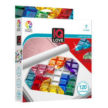 SmartGames - IQ Love, Puzzle Game with 120 Challenges, 2 Playing Modes, 7+ Years
