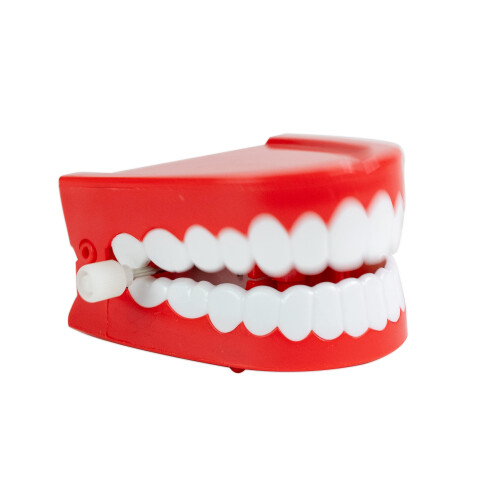 Funtime Gifts Clockwork Chattering Teeth, Red 1
