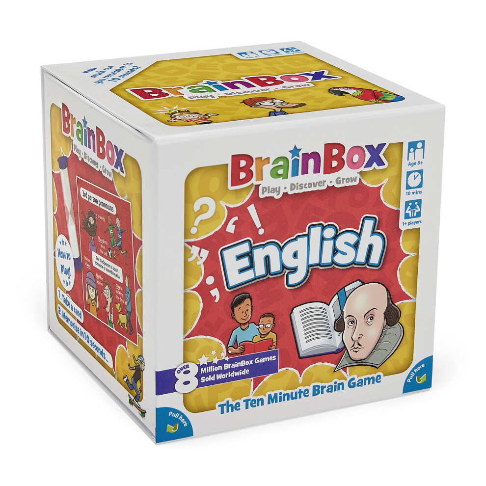 Brainbox English | Fun & Educational Card Game | Ages 8+ | 1+ Players | 10 Minutes Play Time 78956629
