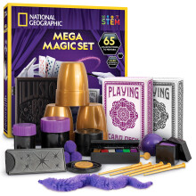 NATIONAL GEOGRAPHIC Mega Magic Set - 65 Magic Tricks for Kids to Perform with Step-by-Step Video Instructions Provided by a Professional Magician