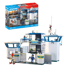 Playmobil | Action Heroes | Police Command Centre | Police toy | Adventure toy for children aged 4+ | Encourages role play & creativity | With play f
