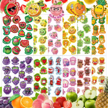 Kalysky 360pcs Scratch and Sniff Smelly Stickers, 24 Sheets 12 Different Fruit Food Scented Sticker for Kids, Non-Toxic Rewards, Crafts and Sensory F