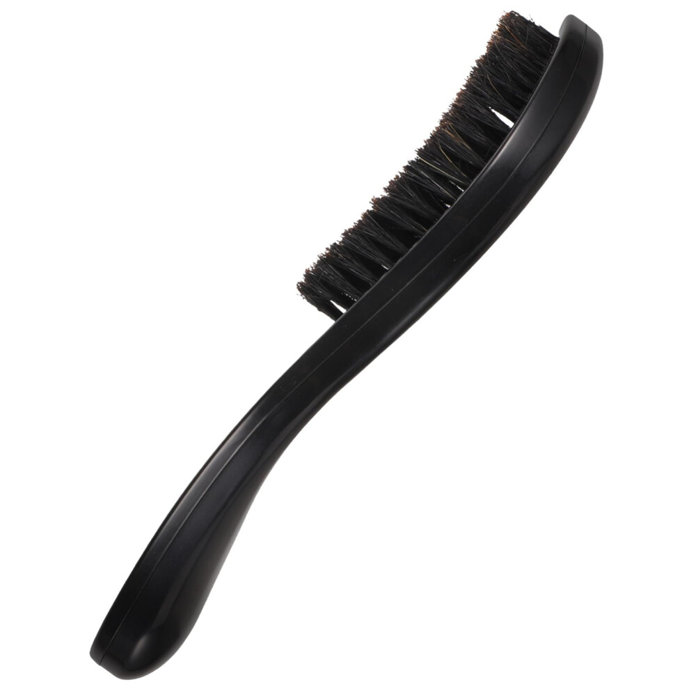 Beard Brush for Men with Wooden Handle, Compact Travel Mustache Grooming and Styling Brush