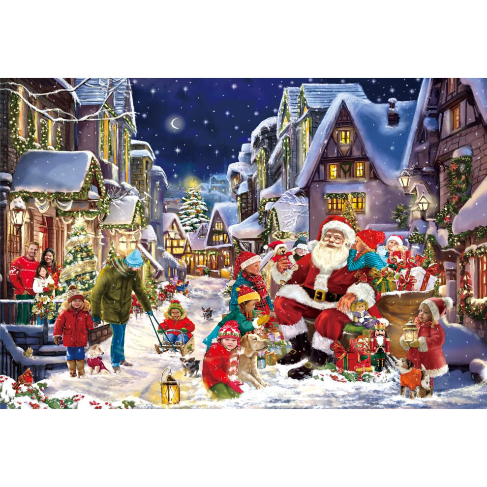 Photos - Jigsaw Puzzle / Mosaic WESEN 1000 Piece Jigsaw Puzzle for Adult - Christmas Snow Village Jigsaw for Stress Relief & Fun, Challenging Festive Family