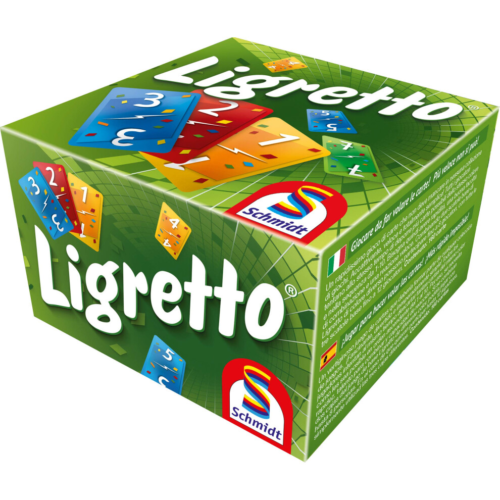 Schmidt | Ligretto | Card Game | Ages 8+ | 2 To 4 Players | 15 Mins Minutes Playing Time Green 46426574