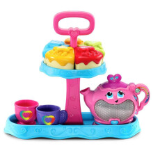 LeapFrog 603203 Musical Rainbow Party Learning Toy and Pretend Play Educational Tea Set for Children with Shape Sorter, Lights and Songs, Multi-Colou