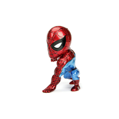 Jada Jada Toys Marvel 4 Inch Classic Spiderman Figure, Red, One Size 1