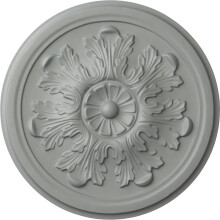 12 3/4' Acanthus Ceiling Medallion for Light Fixtures, Primed PaintReady Finish