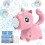 Bubble Machine, Unicorn Portable Automatic Bubble makers for Kids, Electric Bubble Wand with Light/Bubble Solution/Battery Powered for Party Wedding 1