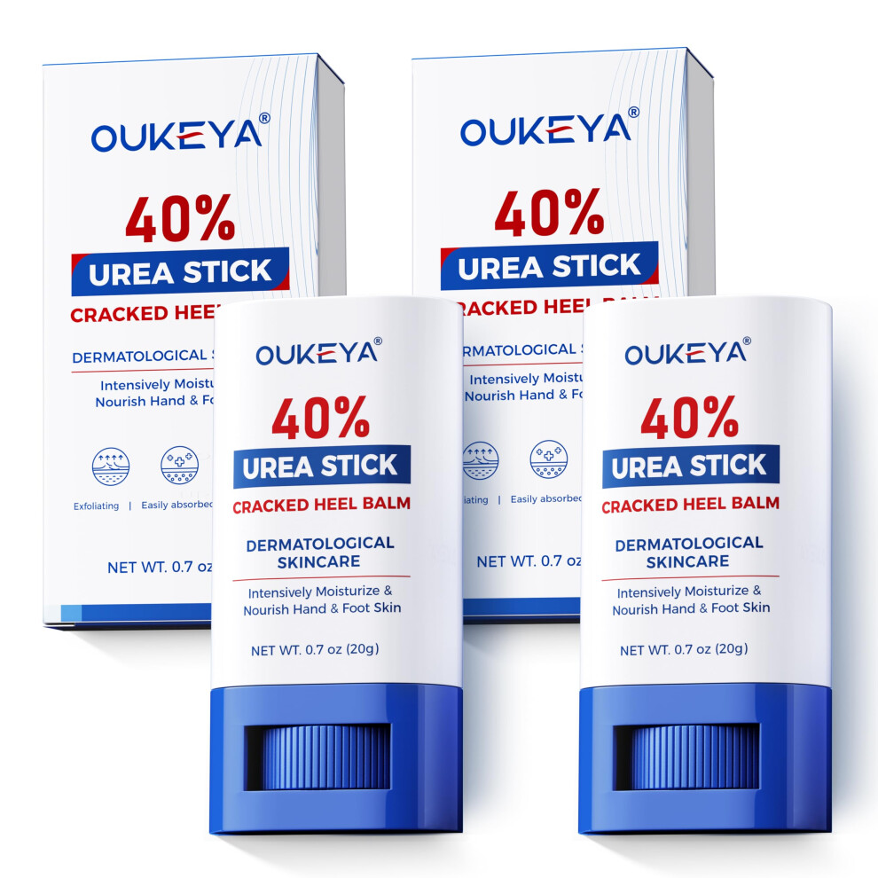 Cream Urea 40% Stick For Dry Cracked Heels And Hands, Deep Hydration Callus Softening, 2 Pack