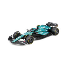 Bburago Aston Martin AMR23#14 Alonso - Realistic 1:43 Scale F1 Car Model, Diecast Replica with Official Aston Martin Licence, Recommended Age 3+ Year