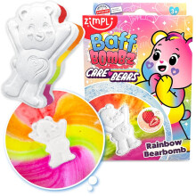 ZIMPLI - Large Care Bears Baff Bombz, Rainbow SpeciaL Effect Bath Bomb, Bath Toy for Children, Bath Bomb Fizzers