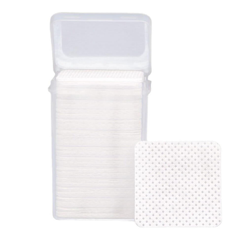 White Lint Nail Wipes 200Pcs For Nails And Eyelash Extension Glue Removal Soft Gentle Cotton Pads