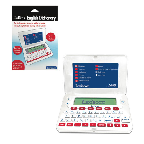 LEXIBOOK, Collins Electronic English Dictionary, White Red, D860EN