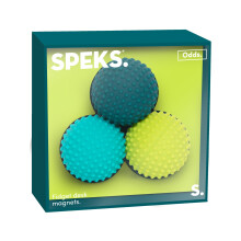 Speks Odds Soft Silicone Fidget Magnets | Silent Stress Relief Toys | Textured Magnetic Balls for Adults & Teens 14+ | Green