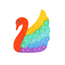 Ranzah Swan Pop It Fidget Toy – Stress Relief & Sensory Toy for Kids & Adults | Travel Friendly, Washable Silicone, Anxiety & Focus Aid | Great Gift