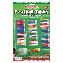 Fiesta Crafts Magnetic Football Tables Chart, Keep up-to-date by moving the teams according to their results, fun for all football fans