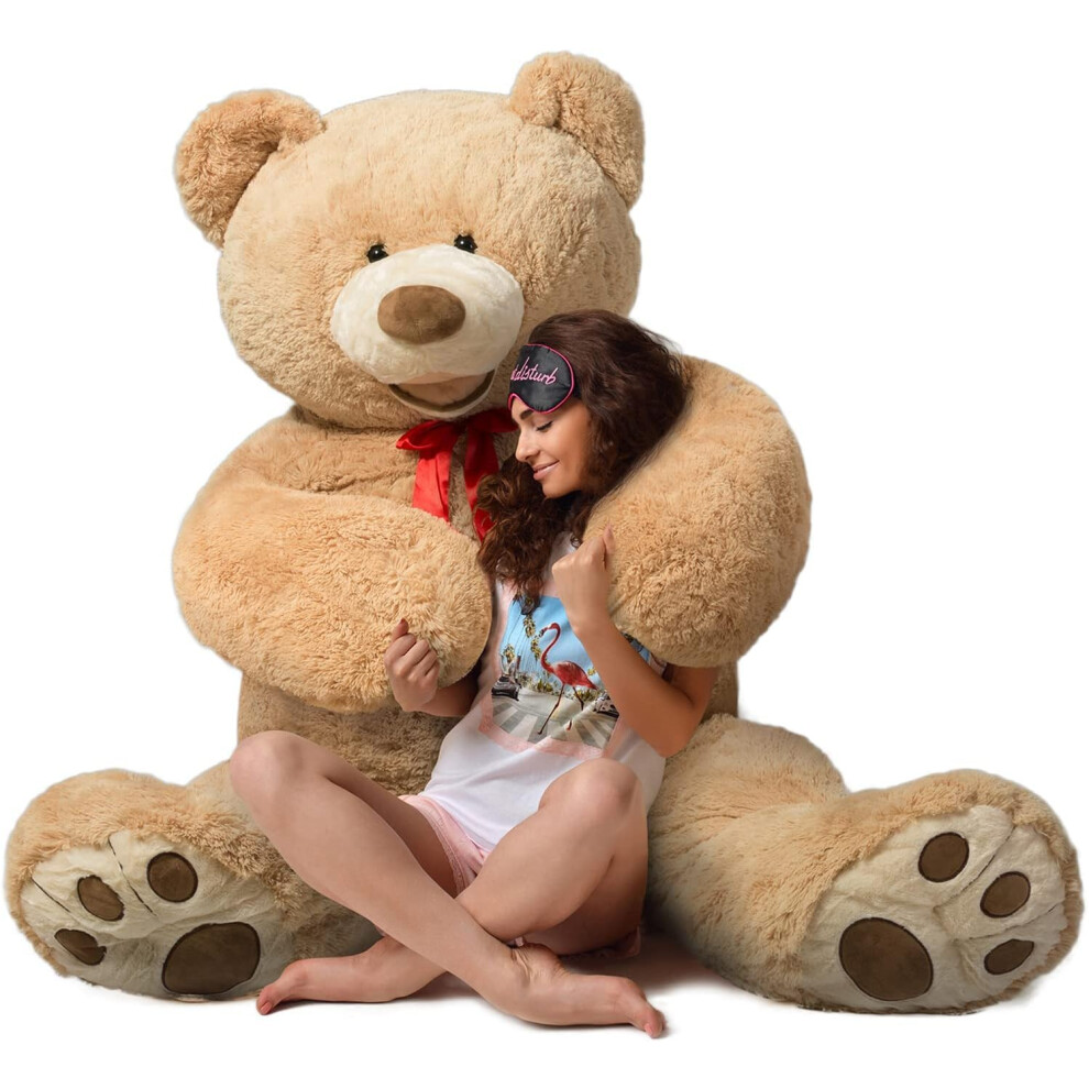 Photos - Other Toys HollyHOME 150cm Giant Teddy Bear Stuffed Animal Large Soft Toys Plush Bear, Light Brown