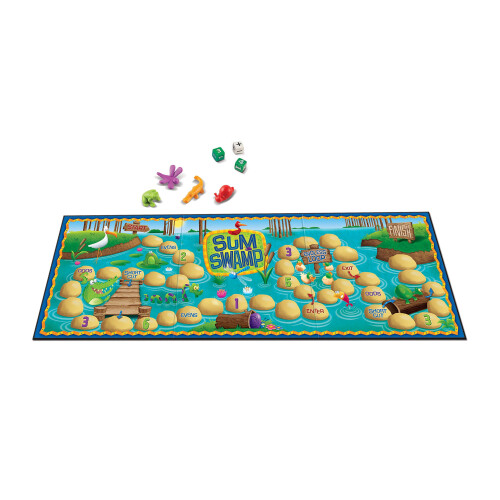Learning Resources Learning Resources Sum Swamp Game, Ages 5+, Addition & Subtraction Board Game, Fun Maths Games with Dice and Counters 1