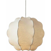 Modern Nordic Scalloped Pendant Light with TriColour LED, Adjustable Height for Dining Room