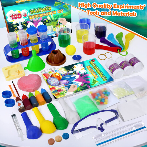 UNGLINGA 100+ Science Lab Experiments Kit for Kids Chemistry Set 1