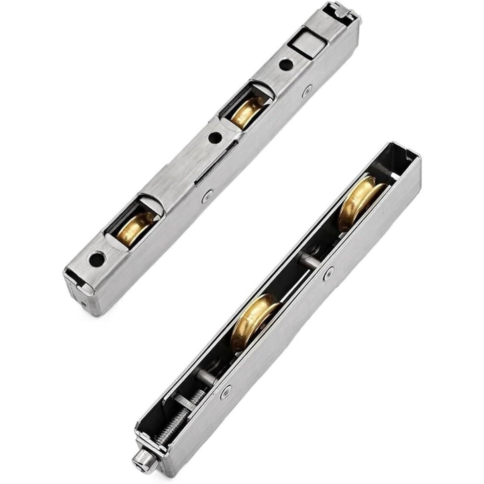 Sliding Door Pulley Stainless Steel Shower Door Roller Double Wheel Rustproof Smooth Glide 1Pcs 9455672927611