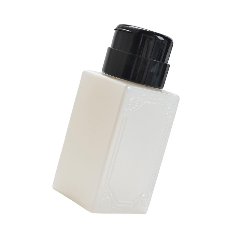 Push Down Dispenser Bottle 220ml Leakproof Pump for Nail Polish Remover and Beauty Liquids