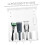 Wall Mounted Clipper Holder Barber Tool Organizer Hairdressing Rack for Quick Access White 3
