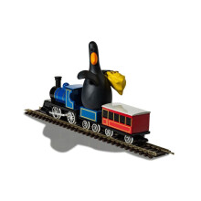 Corgi Diecast Train Toy - CC80602 Wallace & Gromit - The Wrong Trousers - Feathers McGraw & Locomotive, Train Gifts for Men, Women & Kids, Die Cast M