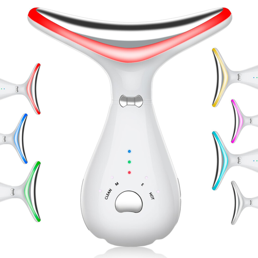 Light Facial Massager For Face And Neck With 7Color Therapy Face Sculpting Tool For Skin Care