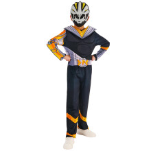 Rubies Official Power Rangers Cosmic Fury Black Ranger Costume, Childrens Fancy Dress, Size Age 5-6 Halloween, World Book Day