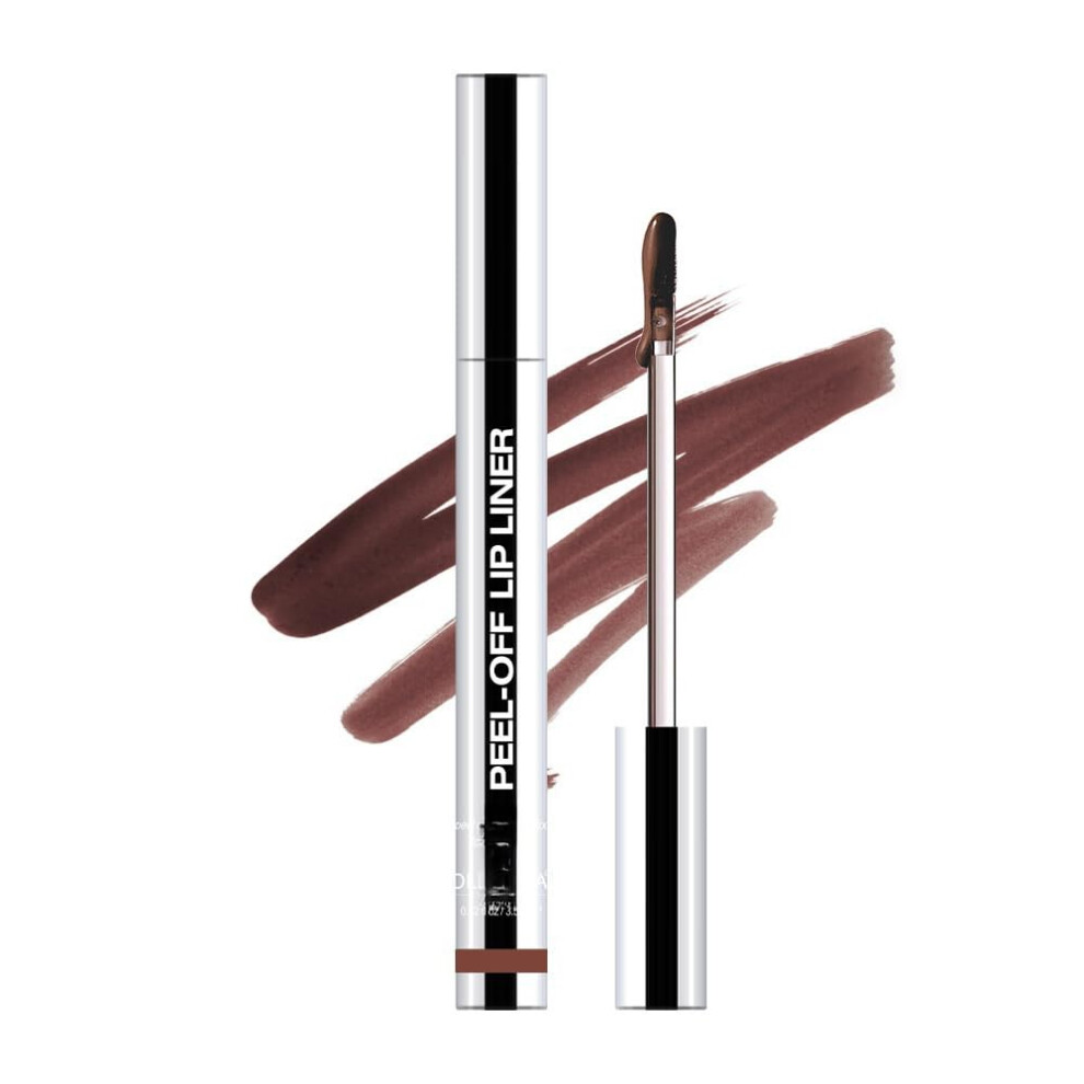 Longwear Peel Off Lip Stain with Vitamin E, SmudgeResistant Matte Finish Lip Liner 05#
