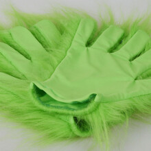 Furry Green Cosplay Gloves for Xmas