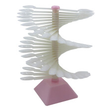 Spiral Nail Color Display Stand with 60 Removable Tips for Gel Polish Salon and Home Use
