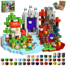 ToyUnited 240Pcs Magnetic Building Blocks, Magnetic Blocks Forest Portal Building Cubes Toys Montessori Toddler Xmas Birthday Gifts -STEM Educational