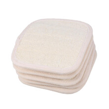 6 Pack Loofah Bath Towels for Gentle Daily Exfoliation, Natural Fiber Comfort, Home and Dorm Use