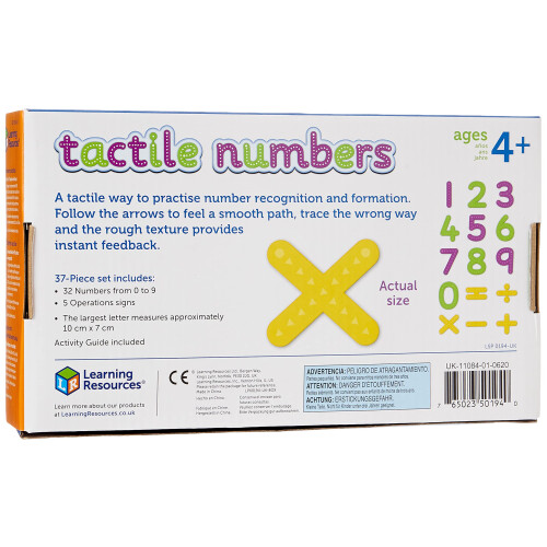 Learning Resources Learning Resources Tactile Numbers & Operations, Ages 4+, Sensory Maths Learning Kit, Trace Numbers and Operations for Early Numeracy 2