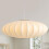Large White Lantern Pendant Light 23.6 inch, Bubble Design, Adjustable Height for Dining Room 1